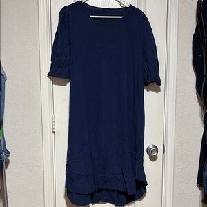 Elegant Navy Blue Dress